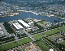 Ebara Elliott Energy Sodegaura, Japan headquarters aerial view
